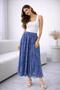 Asymmetrical Cut Ethnic Pattern Lined Tulle Skirt