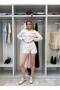 Women's White Broderie Shorts and Shirt Set - 2