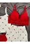 Women's Underwear Oslo Fabric Patterned Shorts Pajama Set - 3
