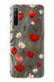 Realme 5I / 6I / C3 Compatible Red Tulip Patterned Transparent Phone Case