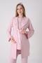 Set of 3: Cotton Maternity & Pregnancy Pajama Set with Lace Robe - 4