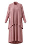Bürümcük Fabric Ribbed Double Set 6371-03 Powder - 6