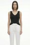 Women's Premium Black Knitwear Body Flexible Full Lycra V-Neck Summer Athlete T-Shirt - 4
