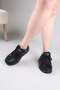 Pira Thick Sole Sports Shoes Black - 4