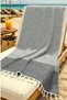 Hürrem Cotton Peshtemal |   Natural Fringed Beach, Pool, Spa, Sauna, Sports, Travel Towel - 6 Colors - 2