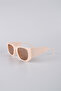 Beige Square Frame Women's Sunglasses Gg25Lv3322R07 - 2