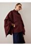 Cape Cut Trench Coat - Burgundy - Exclusive - 5