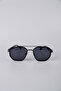 Unisex Geometric Frame Black Sunglasses Gg25Mp3422R04