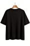 Casual Short-Sleeve Crew Neck T-Shirt with Letter Print, Perfect for Summer and Spring, Designed - 2