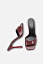 Burgundy Patent Leather 11 cm Heeled Slippers - 6