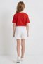 Girl's Gabardine Cotton Shorts Skirt - 3