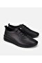 4000 black genuine leather comfort shoes - 2