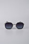 Unisex Geometric Metal Frame Gradient Glass Sunglasses Gg25Mp3423R04
