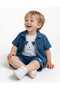 Baby Boy Summer 3-Piece Set – Sleeveless Cotton Undershirt with Dog Print (6-24 Months) - 6