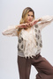 Women's Modal Handcrafted Sequin and Embroidered Crop Vest
