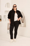 Women's Coat 9855 Black - 2