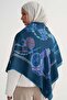Ottoman premium shoulder wrap - petrol blue