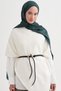 Geometric Pattern Liora Cotton Shawl Petrol - 2