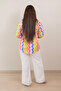 Pink & Multicolor Zig-Zag Print Co-Ord Set - 2