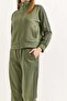 Women's Modal Stripe Detailed Tracksuit Set Green - 3