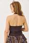 Diving Fabric Double Zipper Detailed Strappy Blouse - 6