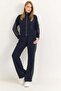 Women's Modal Stripe Detailed Tracksuit Set Navy Blue - 2