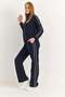 Women's Modal Stripe Detailed Tracksuit Set Navy Blue - 3