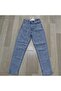Women's Stoned Stretch Fabric Mom Jean High Waist with Stoned Details - 4