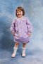 Girl's Baby Collar Floral Embroidered Brode Dress – Combed Cotton Lined