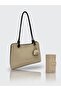 Stylish Model Large Size Premium Silver Logo Handbag and Wallet Combination Tote Bag Size: 22 X 34 cm - 5