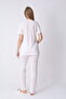 Maternity Lace Detailed Pajama Set (Adjustable Waist with Breastfeeding Buttons) - 6