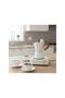 Electric Coffee Maker 300ML 500W, 6 Cups Moka Pot with Hot Plate, Portable Espresso Maker White - 3