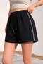 Women's Premium Black+Grey 2-Pack Pile Trim High Waist Relaxed Summer Casual Sports Shorts - 6