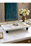 Marble Oil Container, Presentation Container, Spice Container Stand with Black Wooden Stand 24 X 12 cm - 4