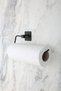 Black Square Adhesive Long Towel Holder Ring Towel Holder Wc Outdoor Toilet Roll Holder Roll Towel Holder Set of 4 - 5