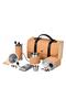 8-in-1 Specialty Coffee Travel Kit with EVA Carry Bag, Manual Grinder, Kettle, Scale & Drip Set