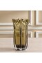 Mirabella Glass Vase 13X13X24.5 cm -Brown