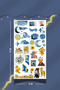 Van Gogh Art Themed Sticker Set for Bullet Journal and Scrapbook - 3