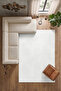 Non-Slip Sole Units Rug Cutting Runner Rug Living Room Hallway Kitchen Bedroom Rug Si 3017 White - 2