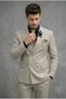 Men's Slim Fit Double Breasted Suit - 2