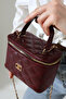 Bordo Mini Box Women's Bag with Quilted Pattern and Cross Chain Strap, Daily Stylish Bag - 6