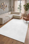 Non-Slip Sole Units Rug Cutting Runner Rug Living Room Hallway Kitchen Bedroom Rug Si 3017 White