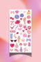Aesthetic Blue Purple Pink Sticker Set 3-Pack 10X20 cm Bullet Journal Scrapbook - 2