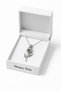 Glow-In-The-Dark Rose Necklace Silver Color Chain Unisex Metal Accessory - 5