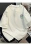 New Trend American Style Heavy-Duty Pure Summer Round Neck Short Sleeve Casual Sports - 4