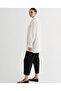 Women's White Shoulder Gathered Basic Shirt - 4