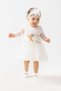 Baby Girl 0-6 Months Wedding Dress Set of 5 Mevlütluk Set Long Sleeve French Lace Dress