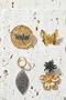 Mineli Spring Flower Antique Gold Detail Earrings - 2