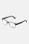 Men L2286 Square Eyeglasses, Black - 3