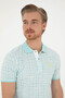 Burgos Turquoise Men's Polo Neck T-Shirt 1825156 - 2